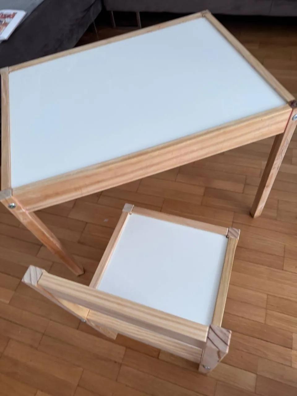 Детский стол и стул IKEA LÄTT