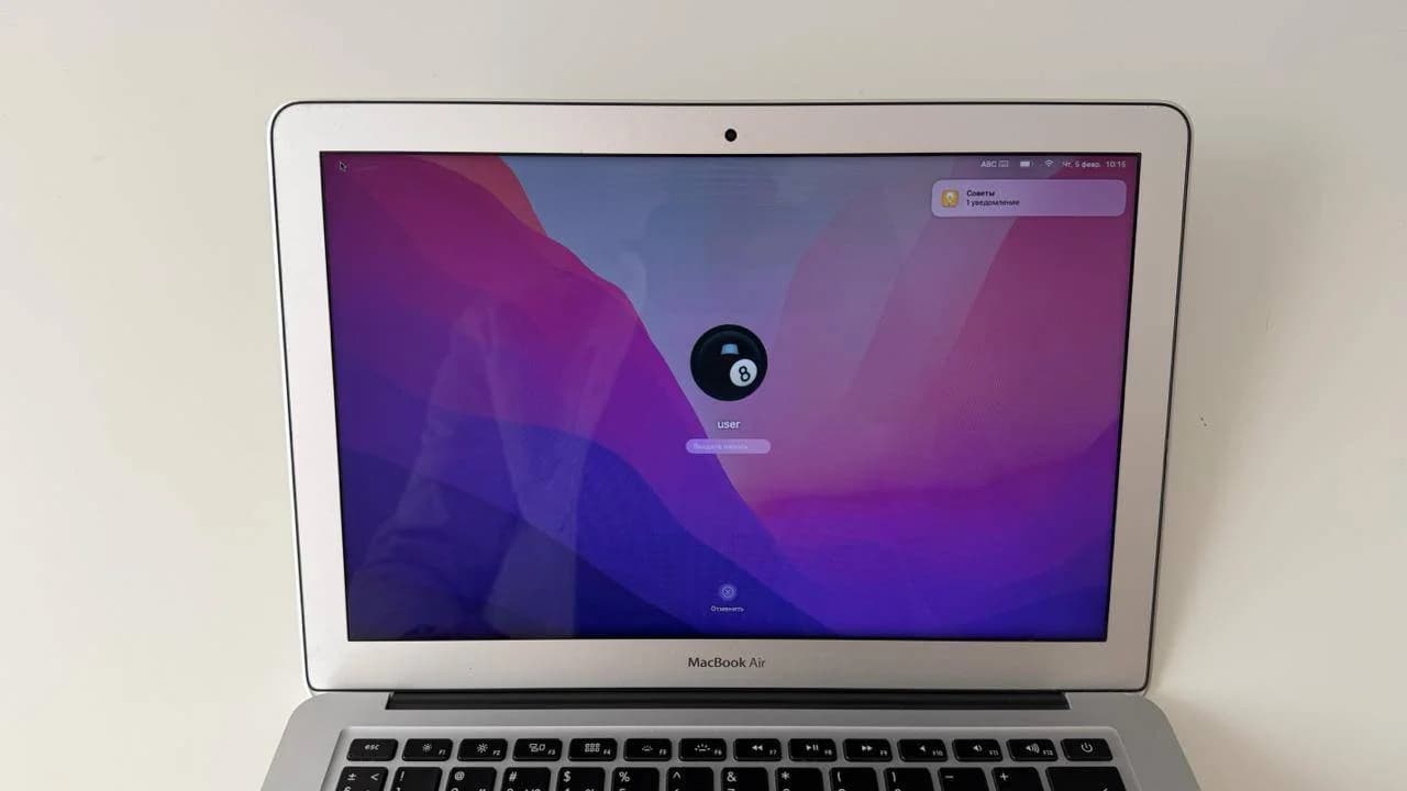 MacBook Air 13" 2017 (A1466) SSD 256Гб, RAM 8Гб.