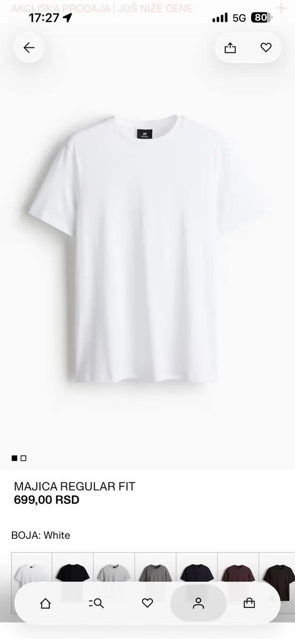 Две мужские футболки H&M размер L новые