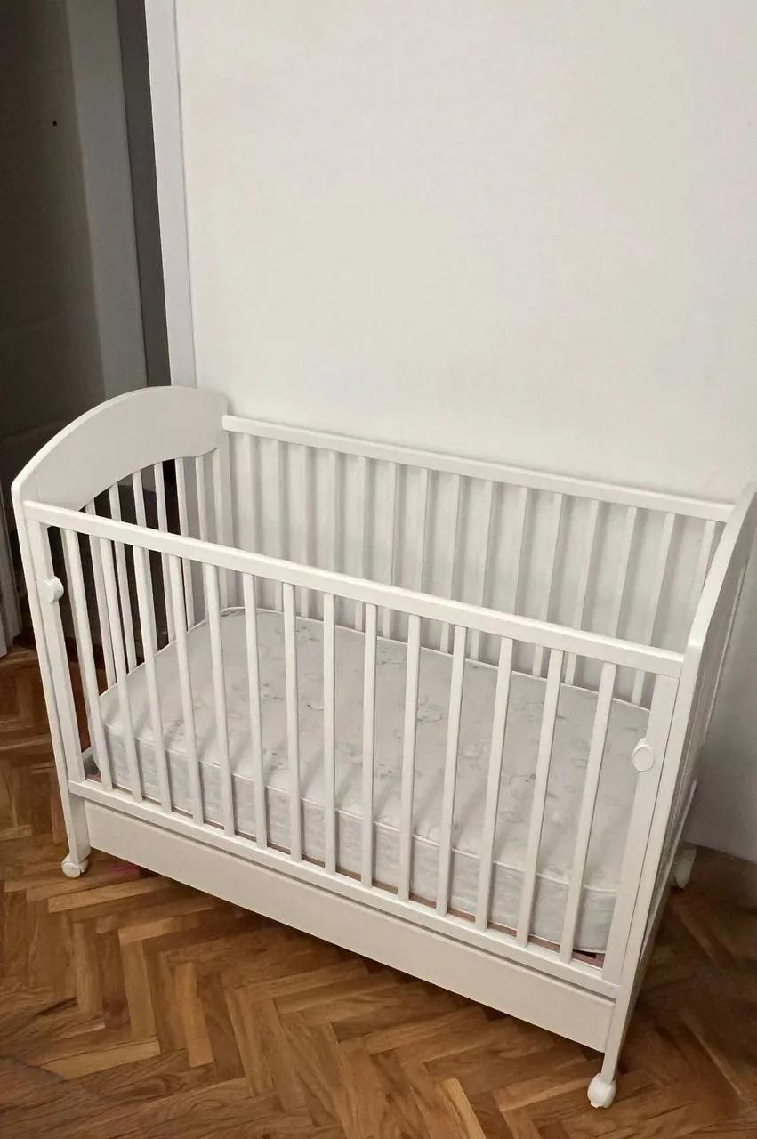 Детская кровать Bambino Gloria белая