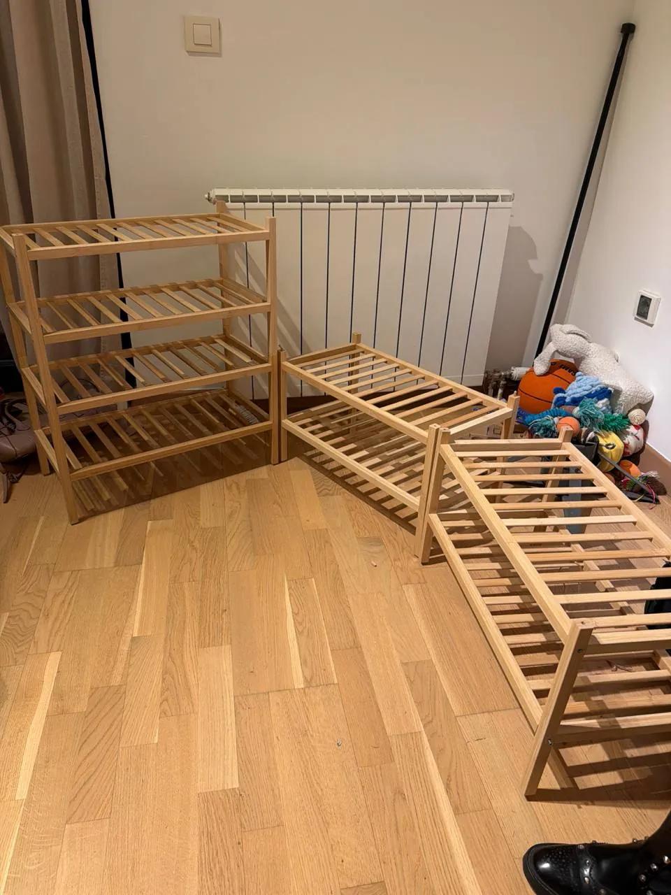 Обувницы IKEA бамбук 4 яруса 2 шт
