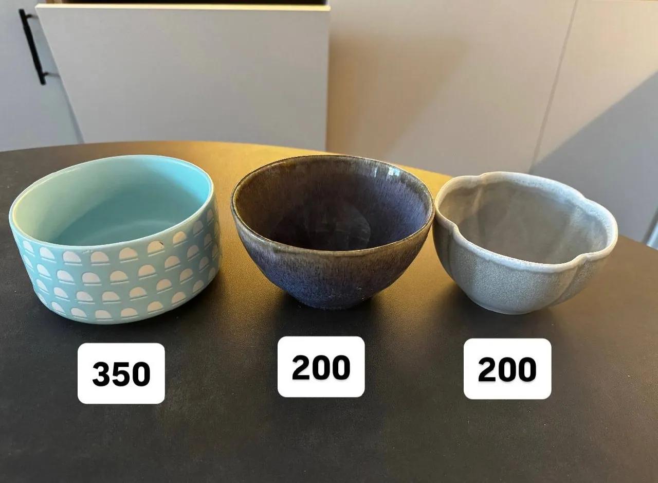 Тарелки и миски 200-350 динар штука
