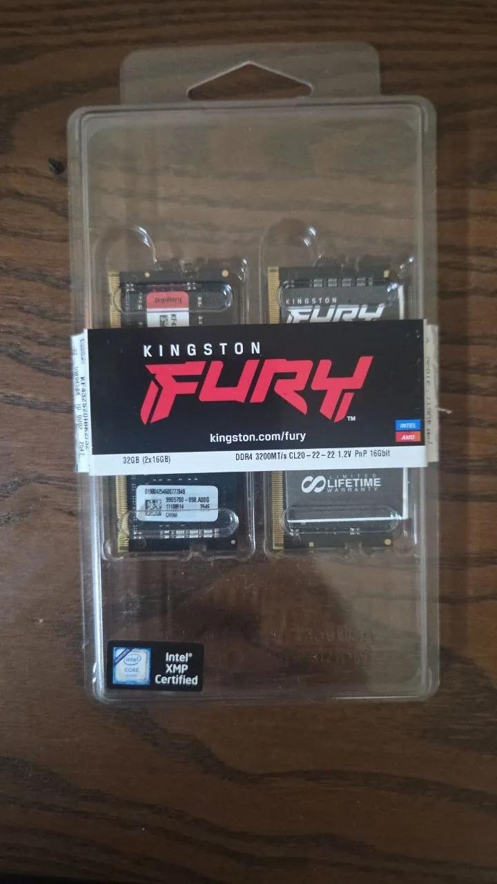 Оперативная память DDR4 32GB 3200MHz Kingston
