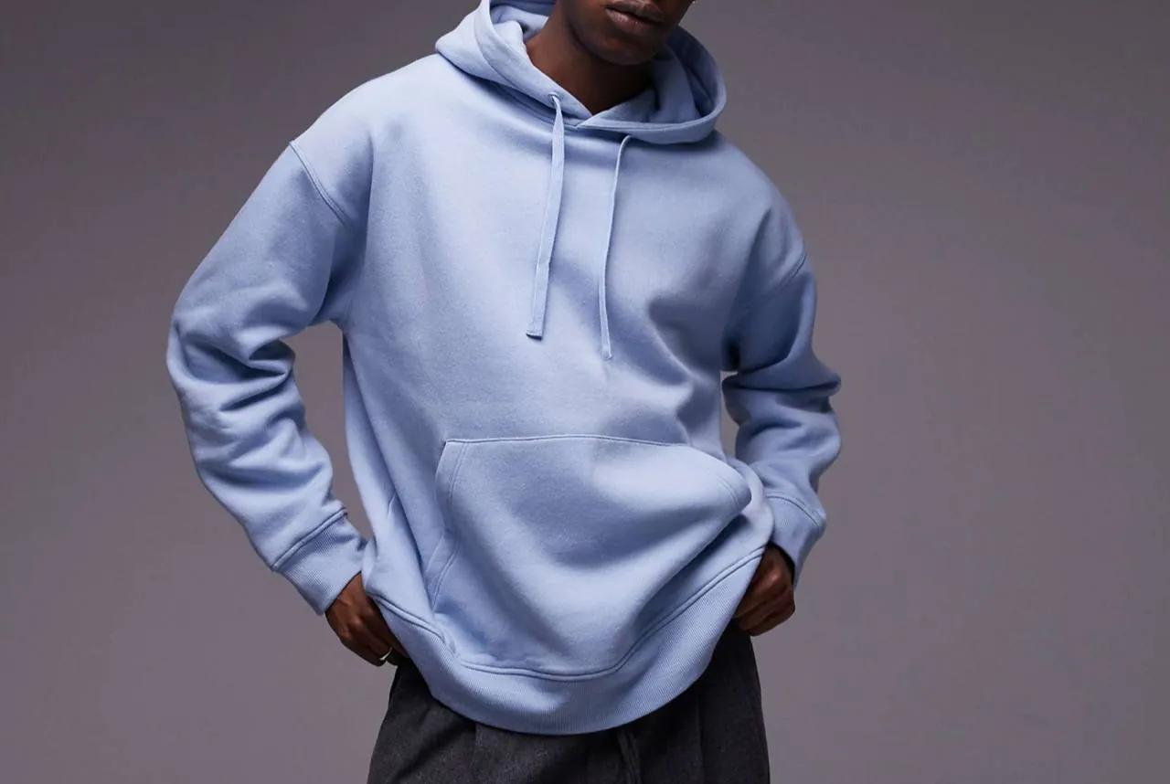 Худи Topman пастельно-синий размер M