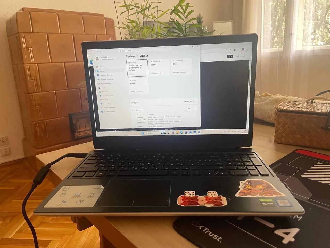 Ноутбук Dell G3 3590 i5-9300H GTX 1660 Ti Max-Q 8GB SSD 477GB