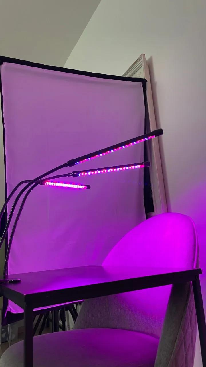 Фитолампа для растений три LED на прищепке
