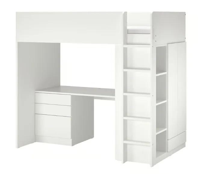 Детская кровать IKEA SMÅSTAD со шкафом