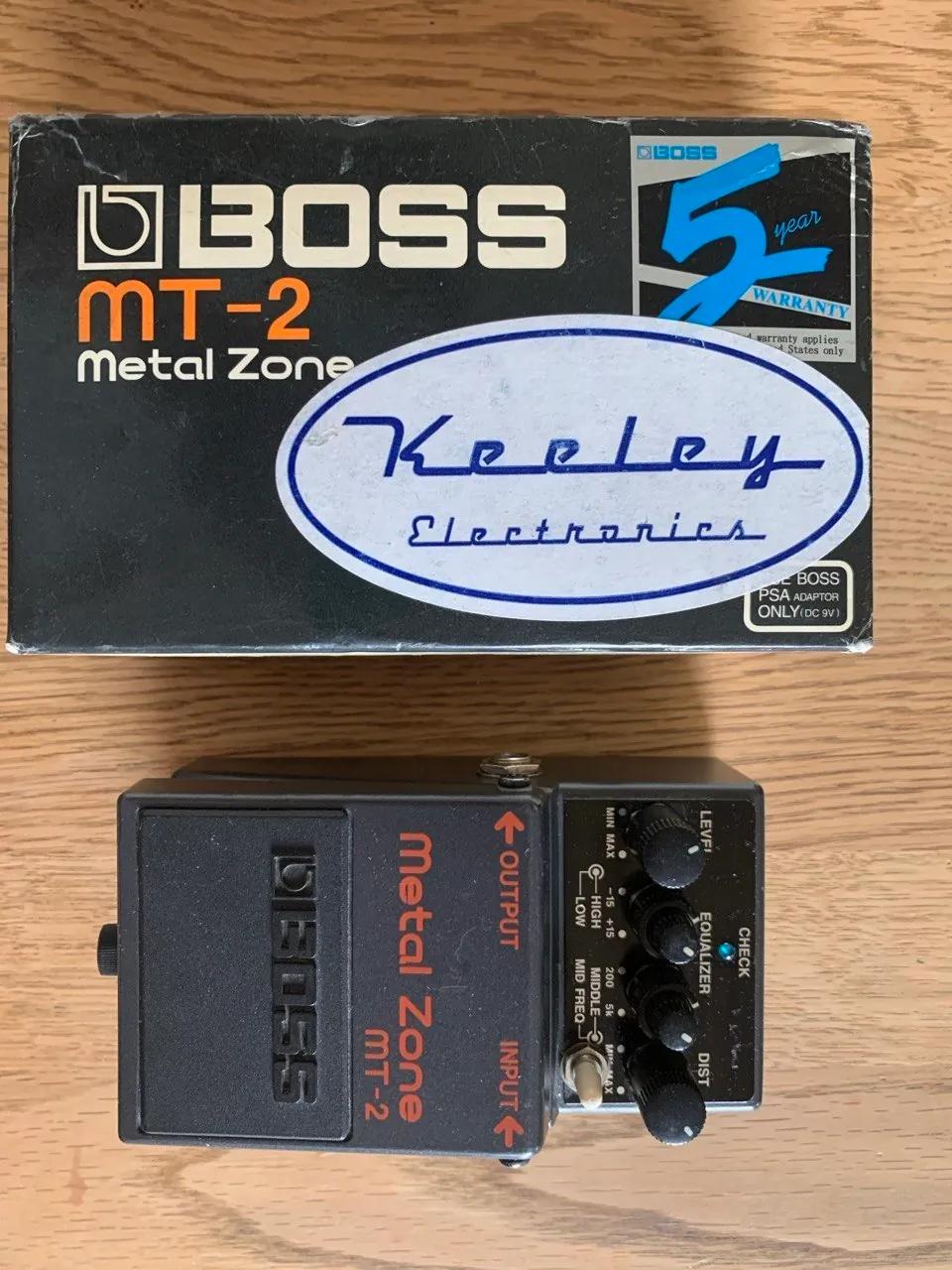Boss MT-2 педаль Keeley mod Twilight Zone