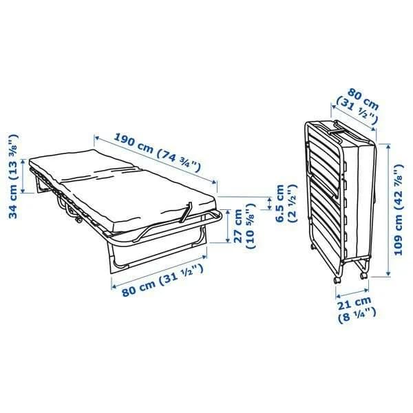 Раскладушка из IKEA
