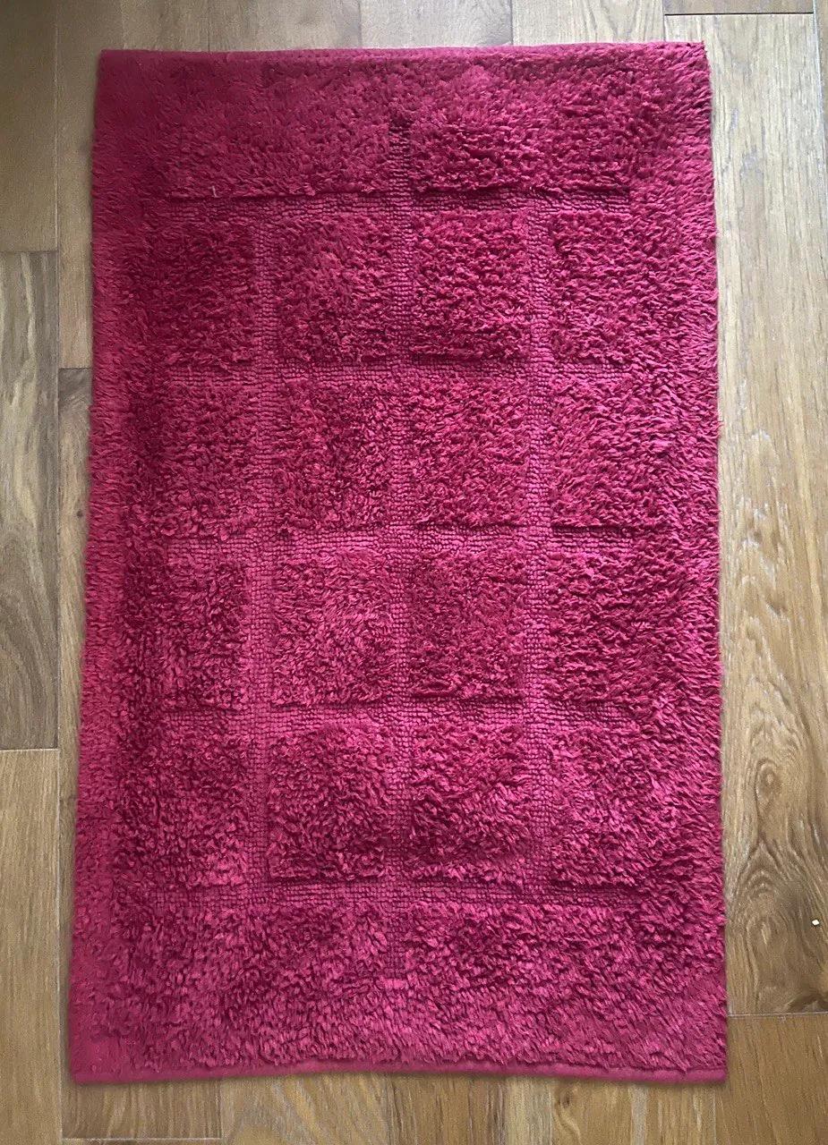 Коврик для ванной Carrefour Home 50x80 тёмно-красный