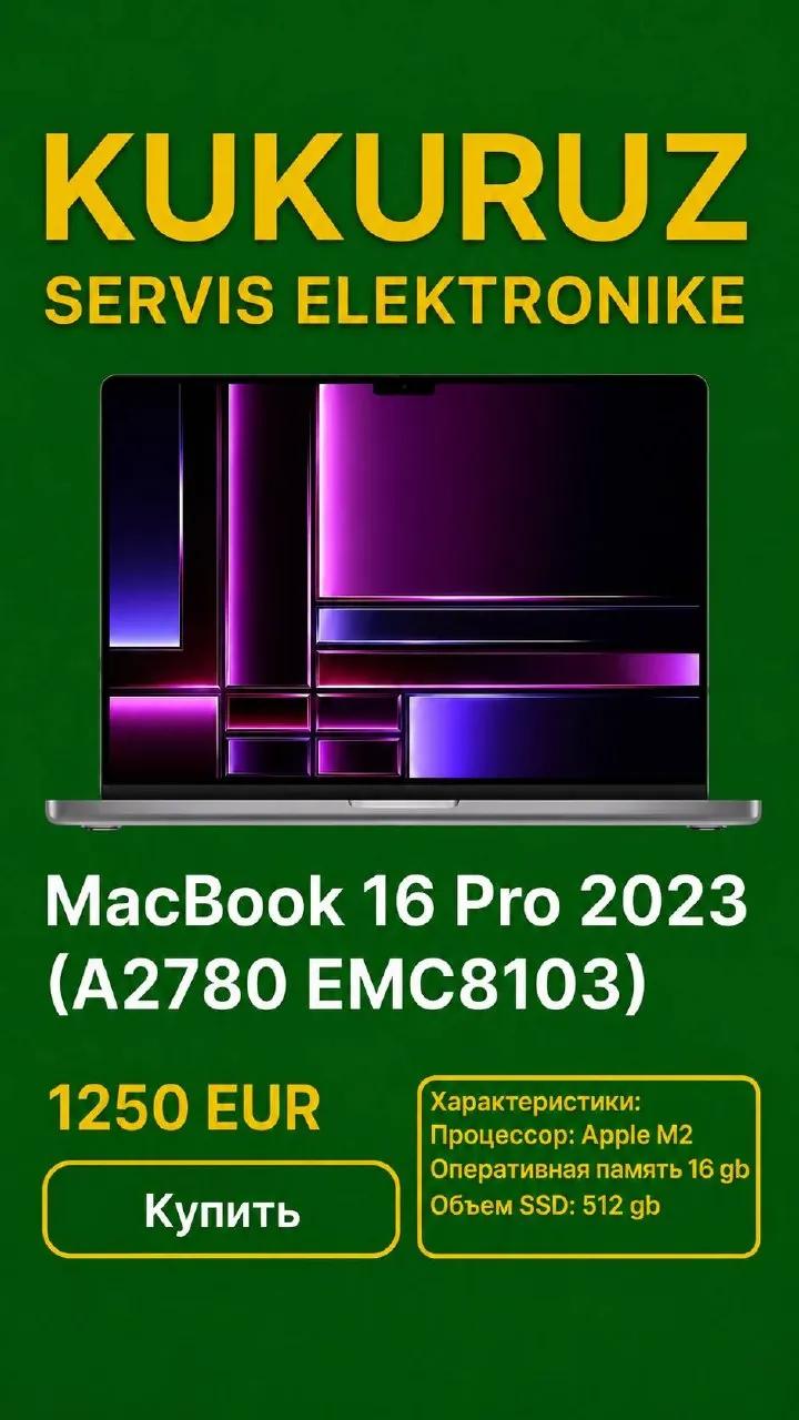 MacBook Pro 16 M2 с гарантией Белград
