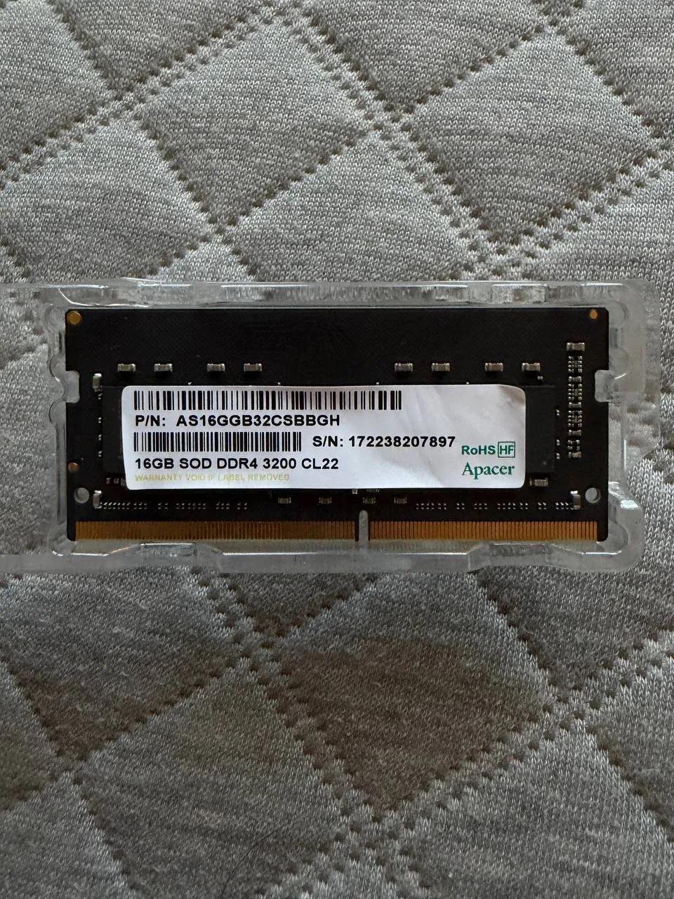 Оперативная память Apacer DDR4 16GB 3200MHz SODIMM