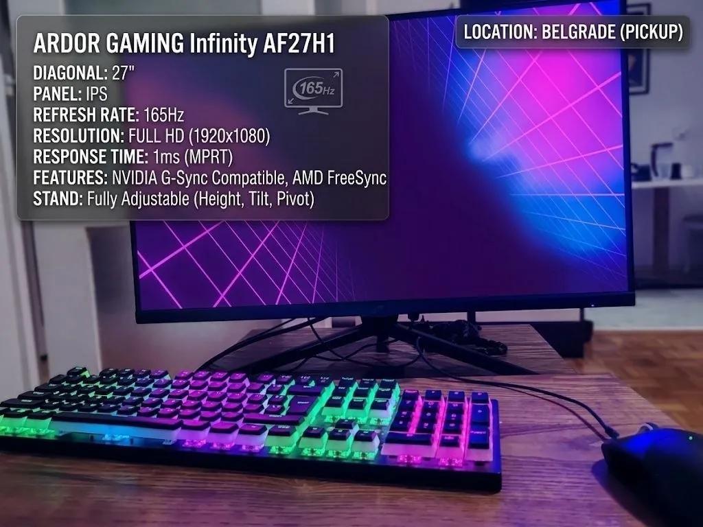Монитор ARDOR GAMING AF27H1 27" 165 Гц IPS
