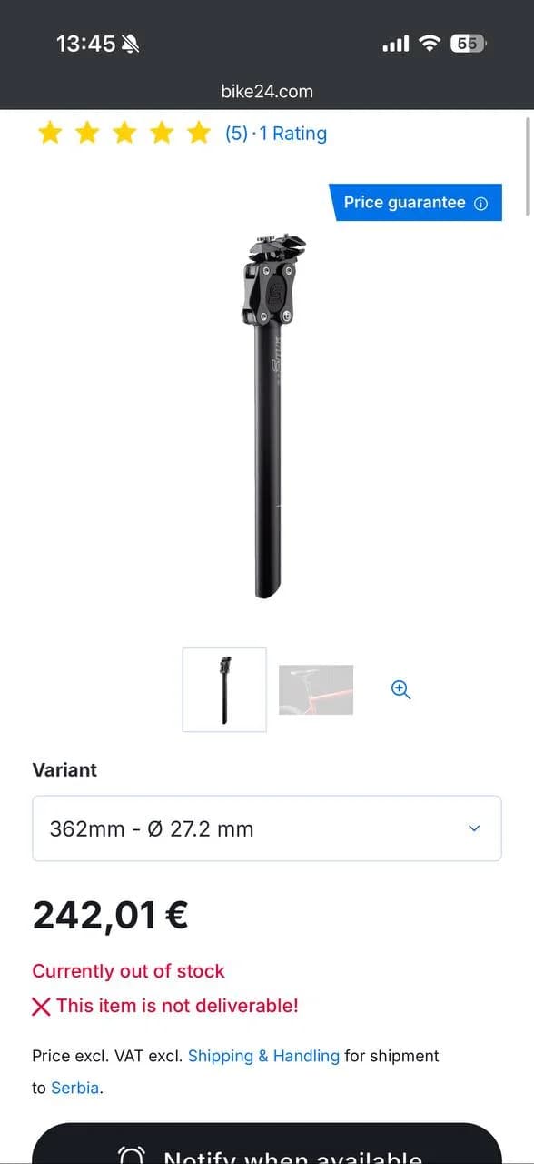 Карбоновый подседельный штырь Cane Creek