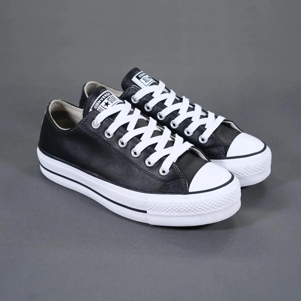 Кеды Converse All Star Lift кожаные на платформе EU 40