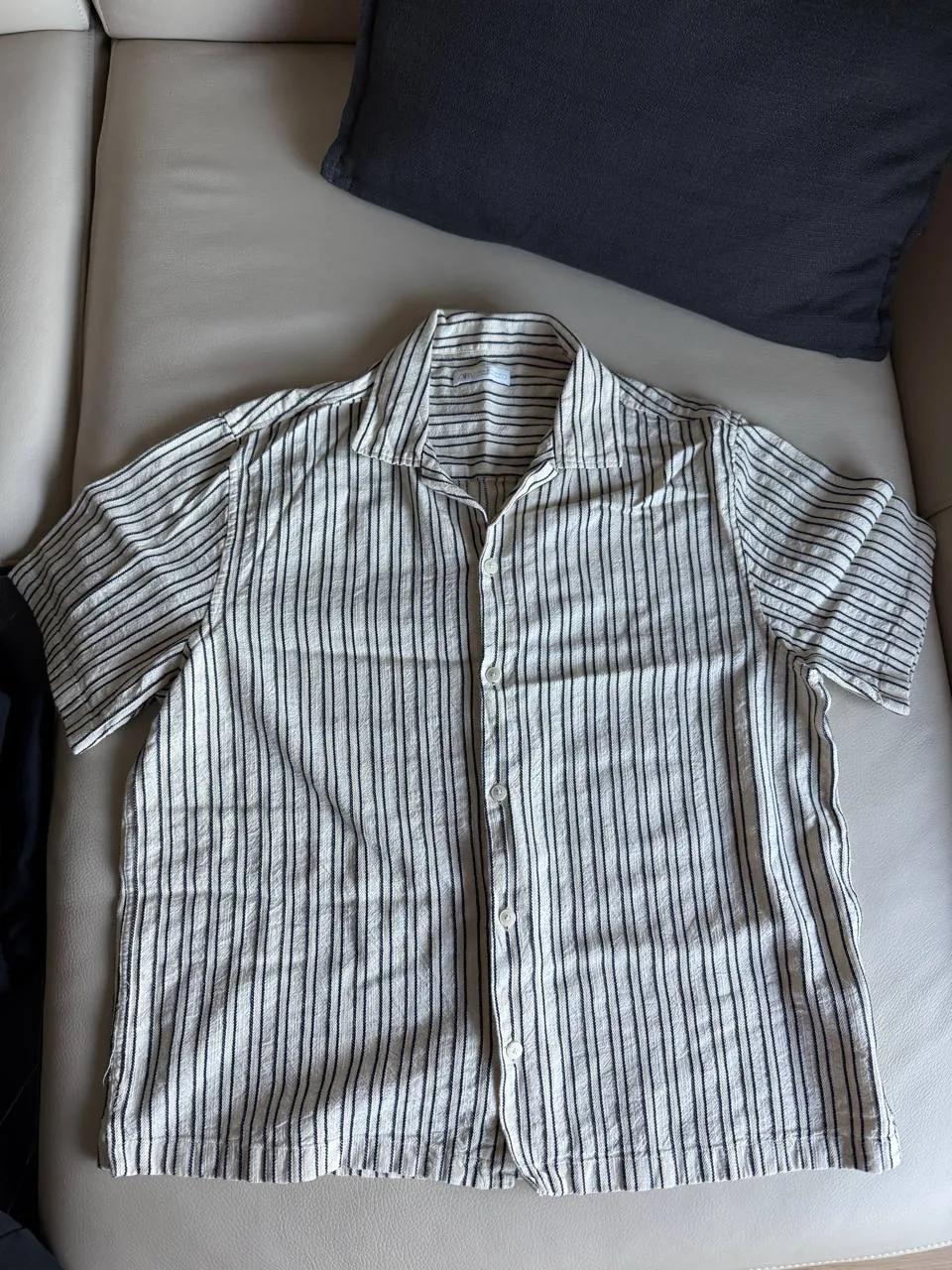Мужская льняная рубашка Zara размер XL