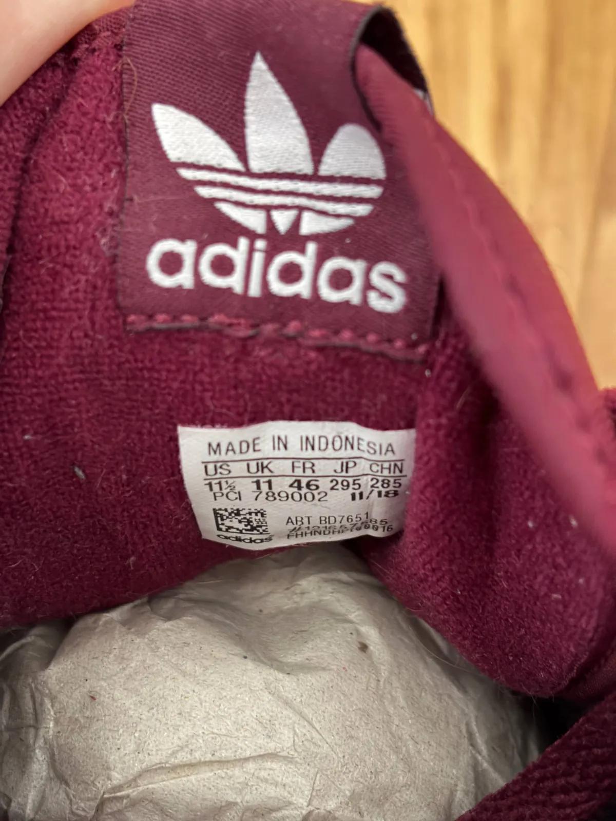 Кроссовки Adidas Continental 80 Suede Maroon