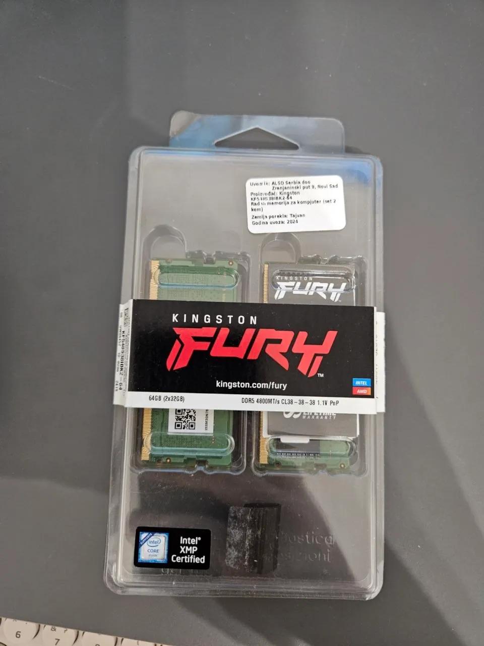 Оперативная память Kingston Fury DDR5 64 ГБ Нови-Сад