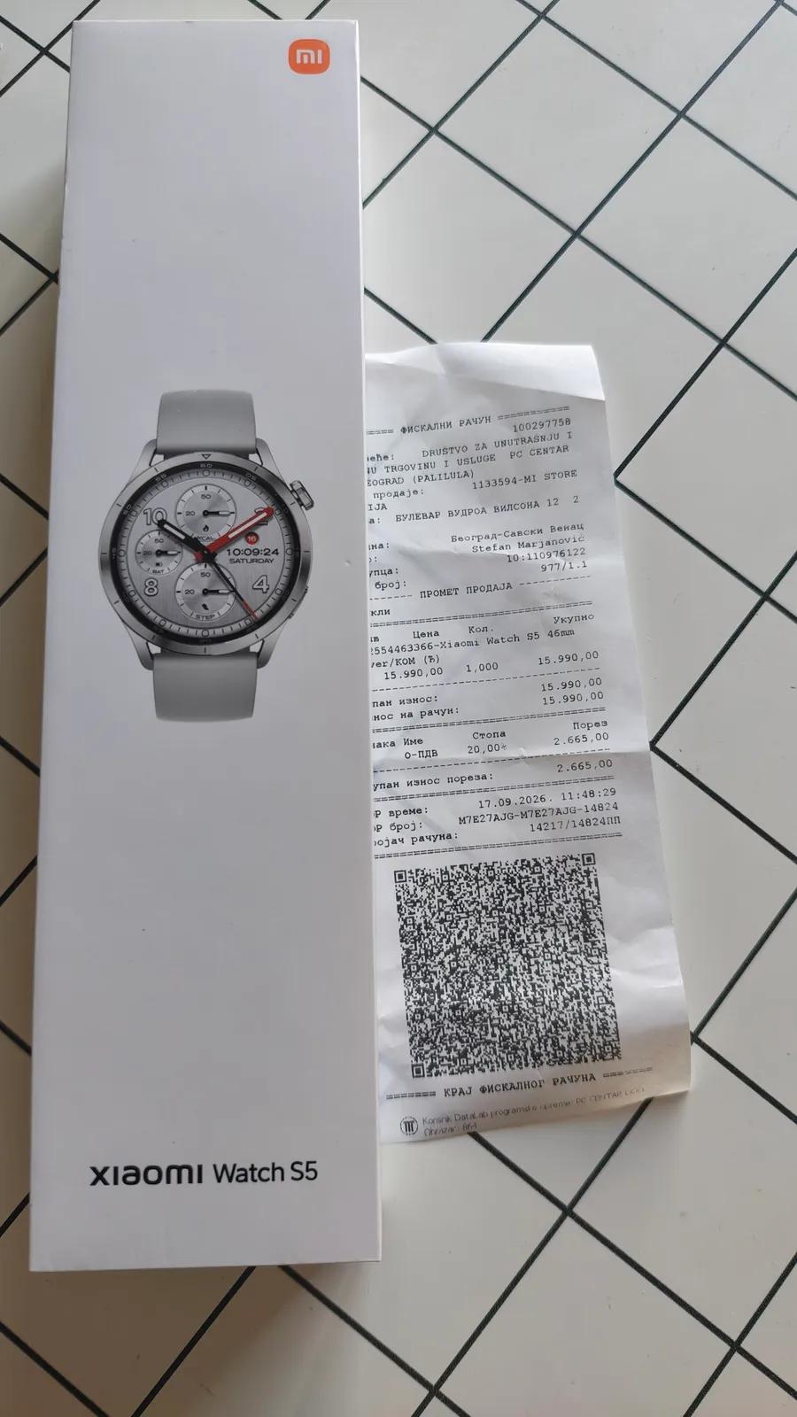Смарт-часы Xiaomi Watch S5 46 мм белые