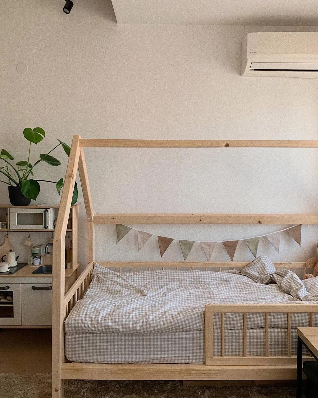 Детская кровать домик на заказ с матрасом IKEA 200×90