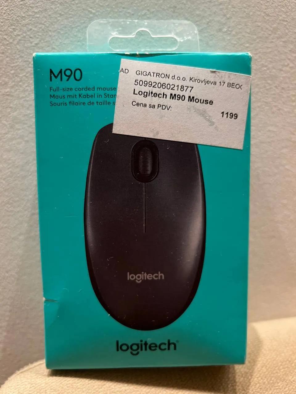 Мышь Logitech M90 и клавиатура Genius
