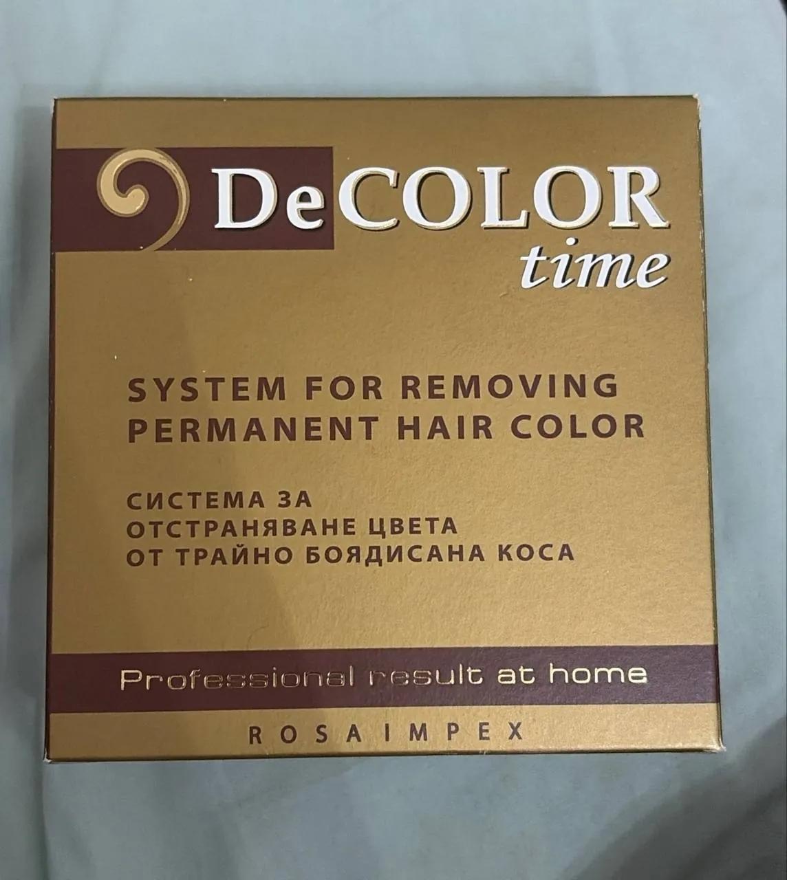 Смывка для волос DeCOLOR Time новая