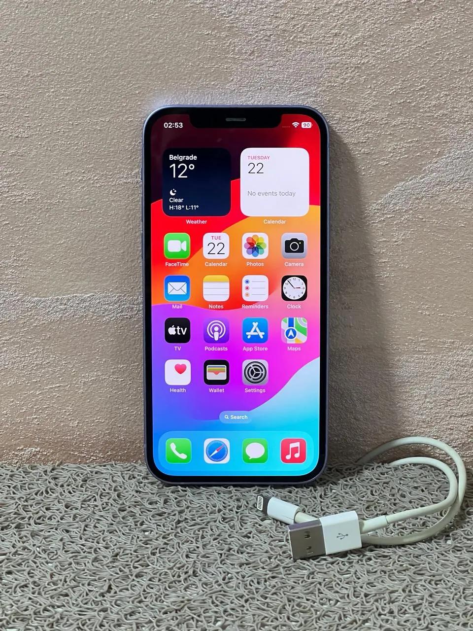 IPhone 12 64 ГБ Purple аккумулятор 79% Белград