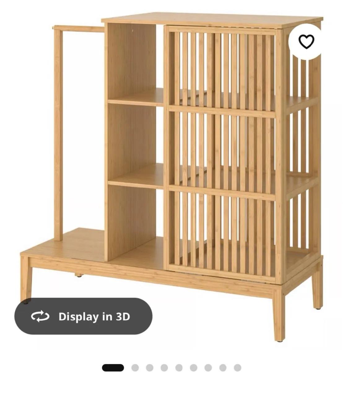 Гардероб IKEA NORDKISA бамбуковый маленький