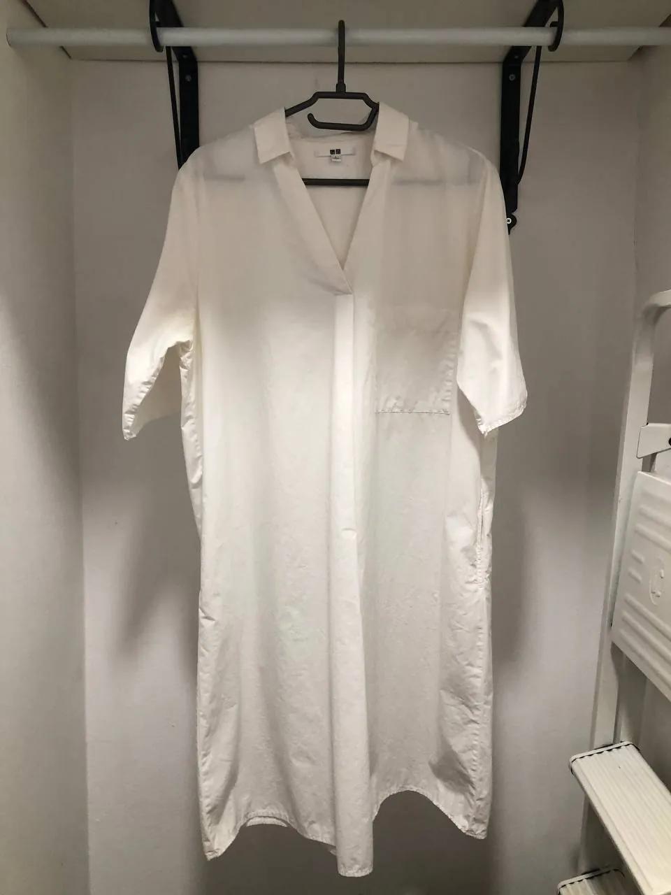 Белое платье Uniqlo А-силуэта размер XL