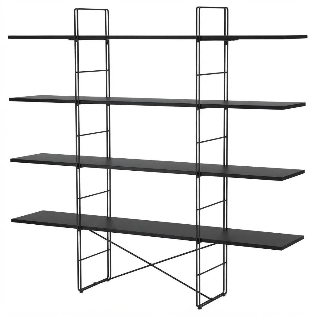 Стеллаж IKEA BYAKORRE чёрный Белград