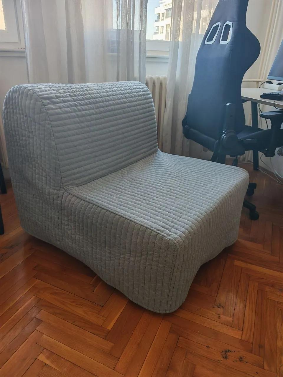 Кресло-кровать IKEA LYCKSELE LÖVAS как новое Ротквария
