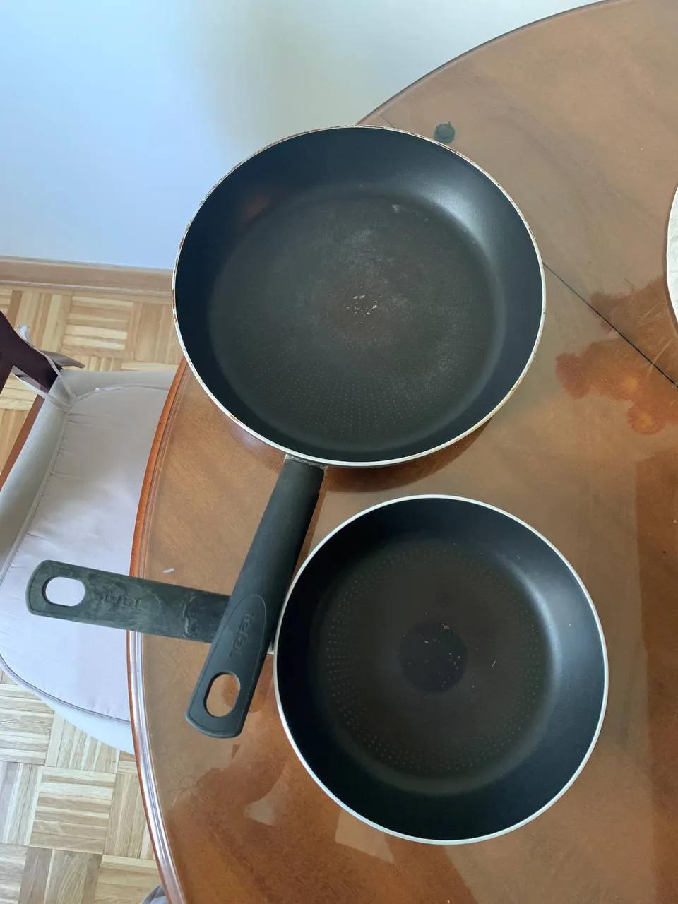 Сковороды Tefal две штуки б/у