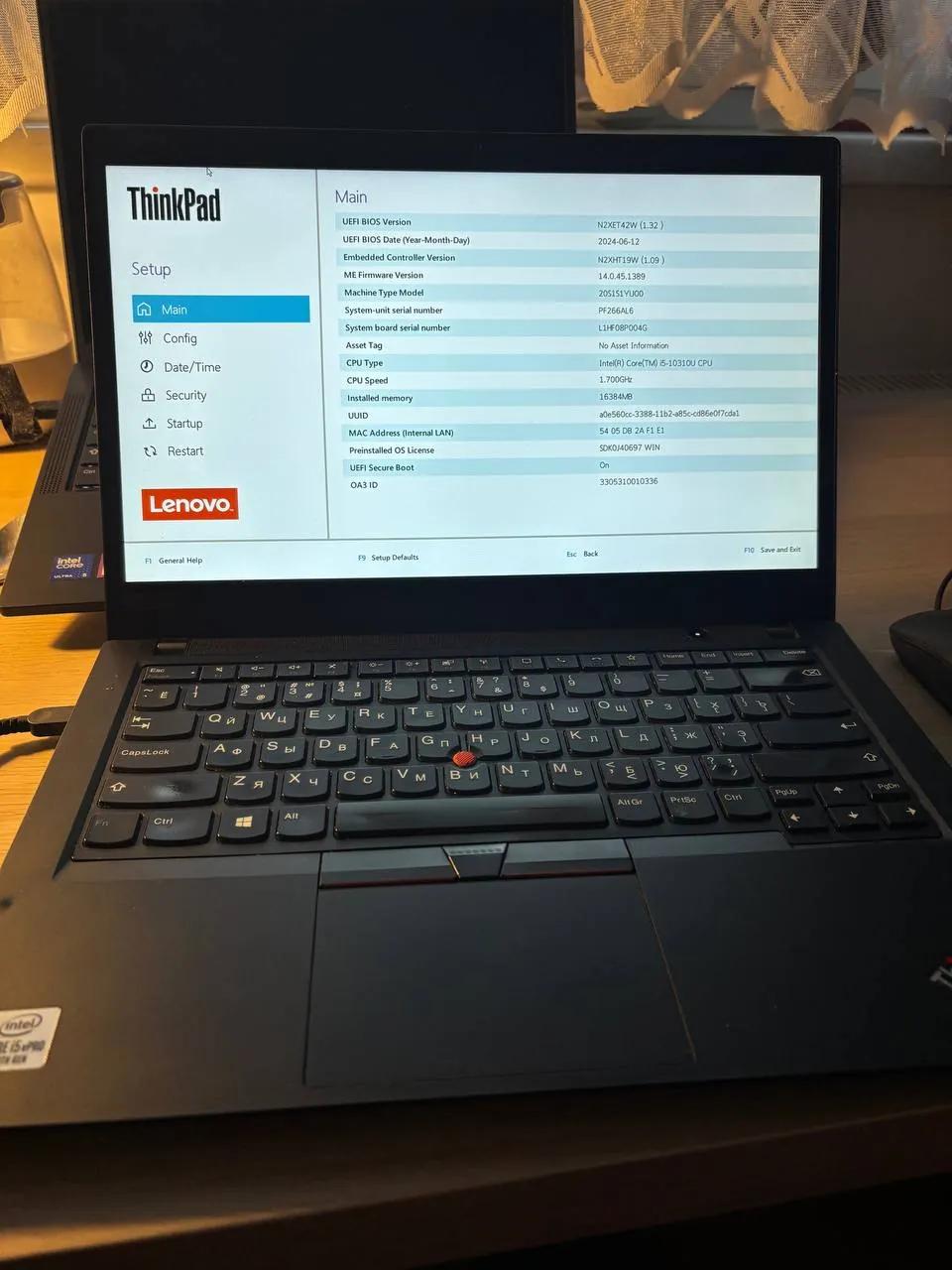 Ноутбук Lenovo ThinkPad T14 i5 16 ГБ SSD 512