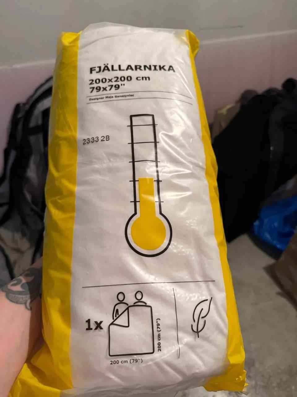 Одеяло IKEA FJÄLLARNIKA 200×200 пух и перо новое