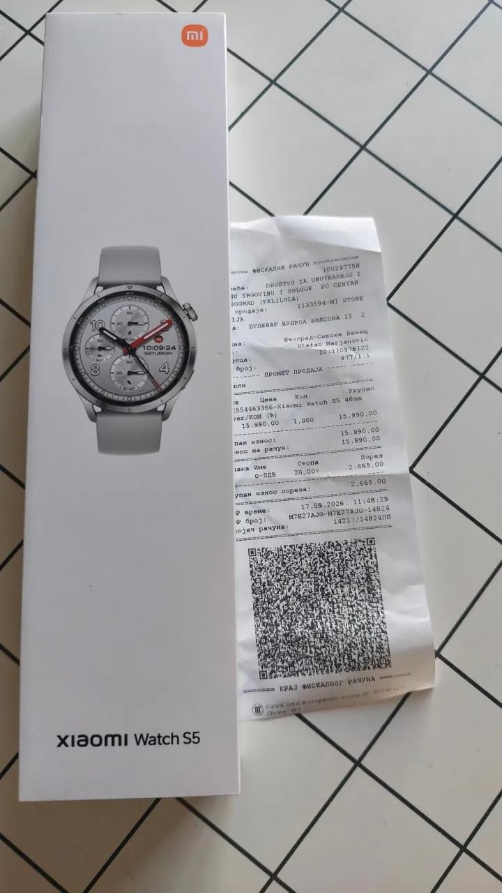 Смарт-часы Xiaomi Watch S5 46 мм белые