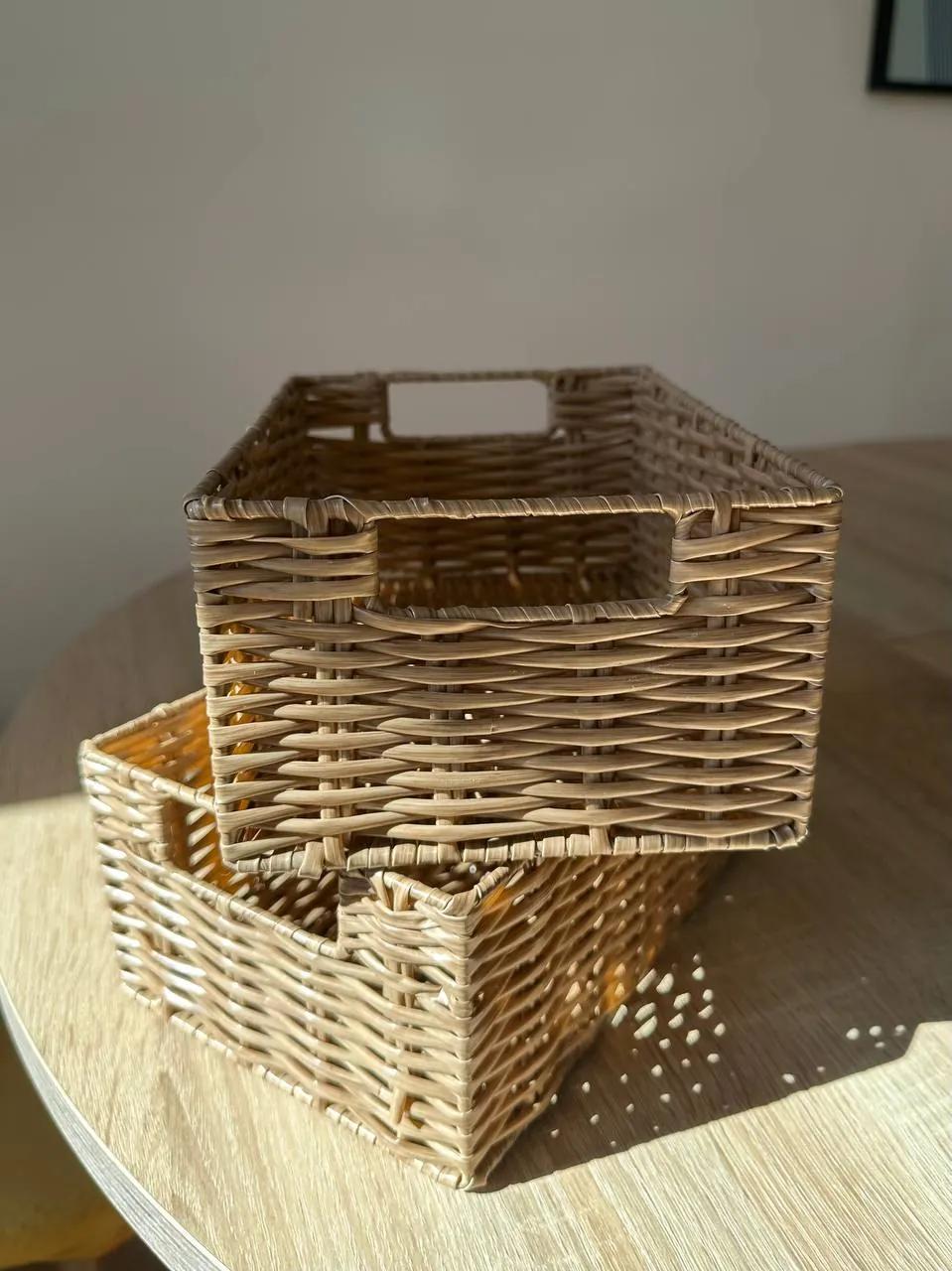 Плетёные корзины и контейнеры для хранения IKEA