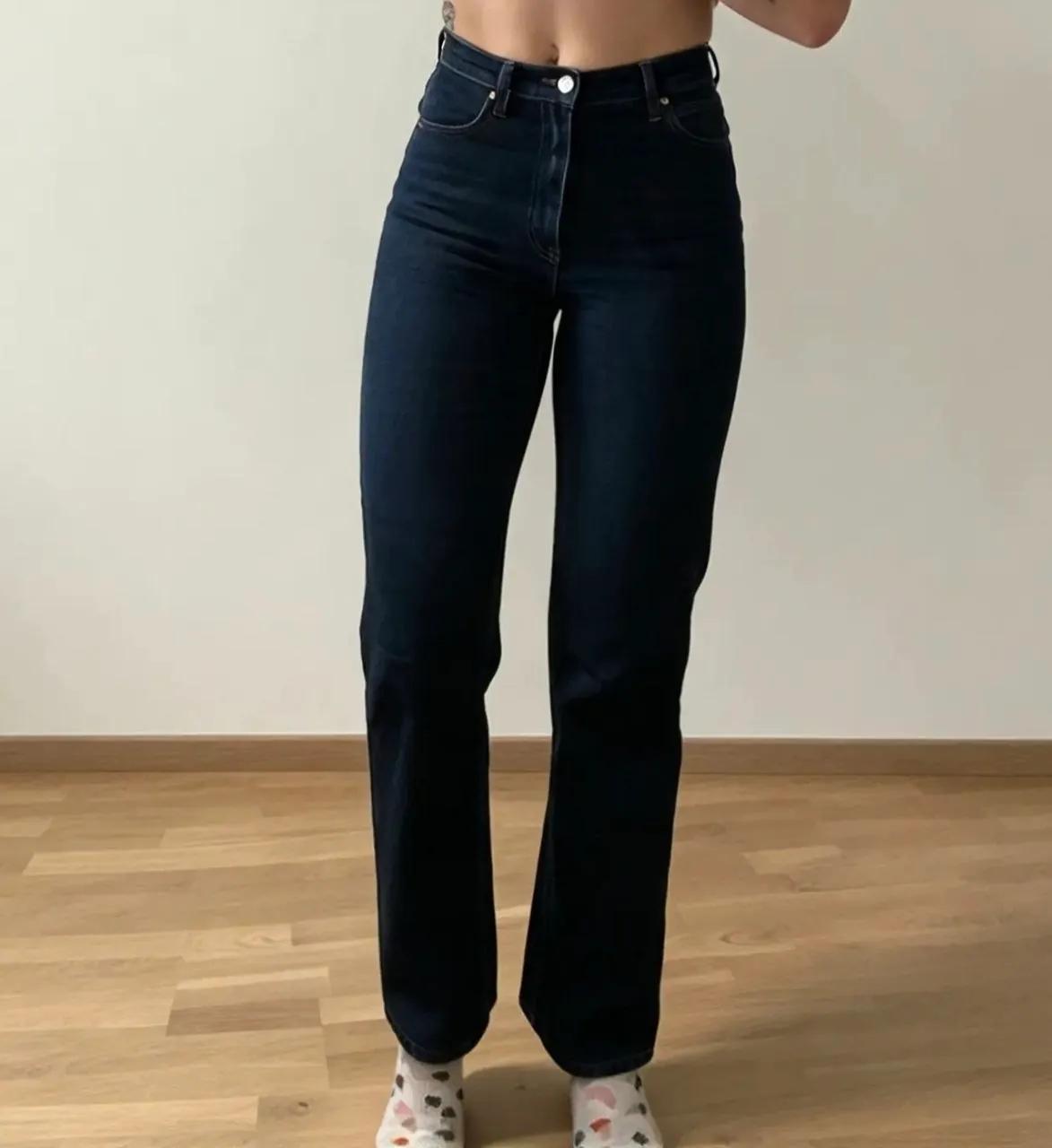 Джинсы Lindex Franka прямые высокая посадка 36