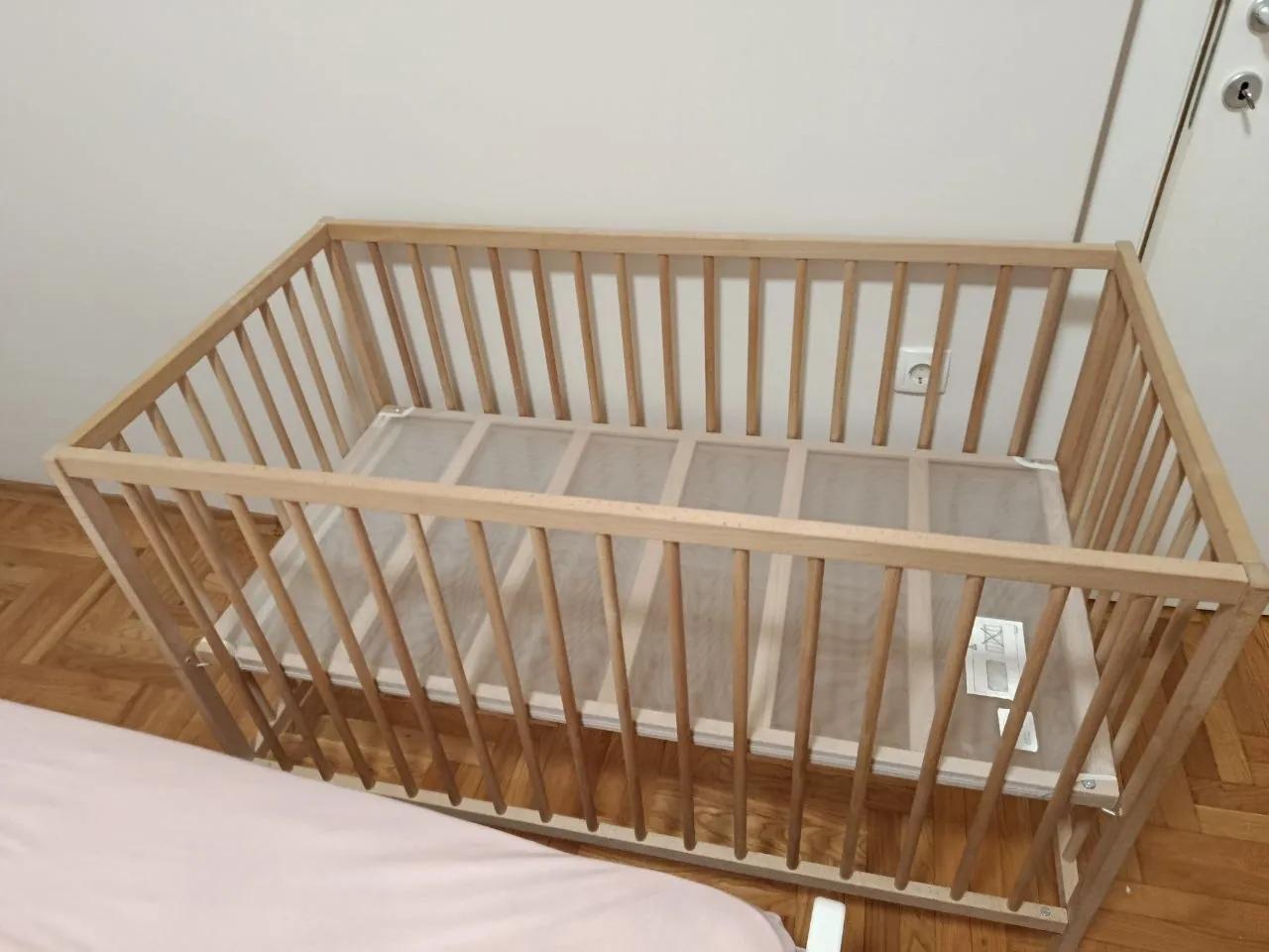 Детская кровать IKEA 600×1200 с матрасом