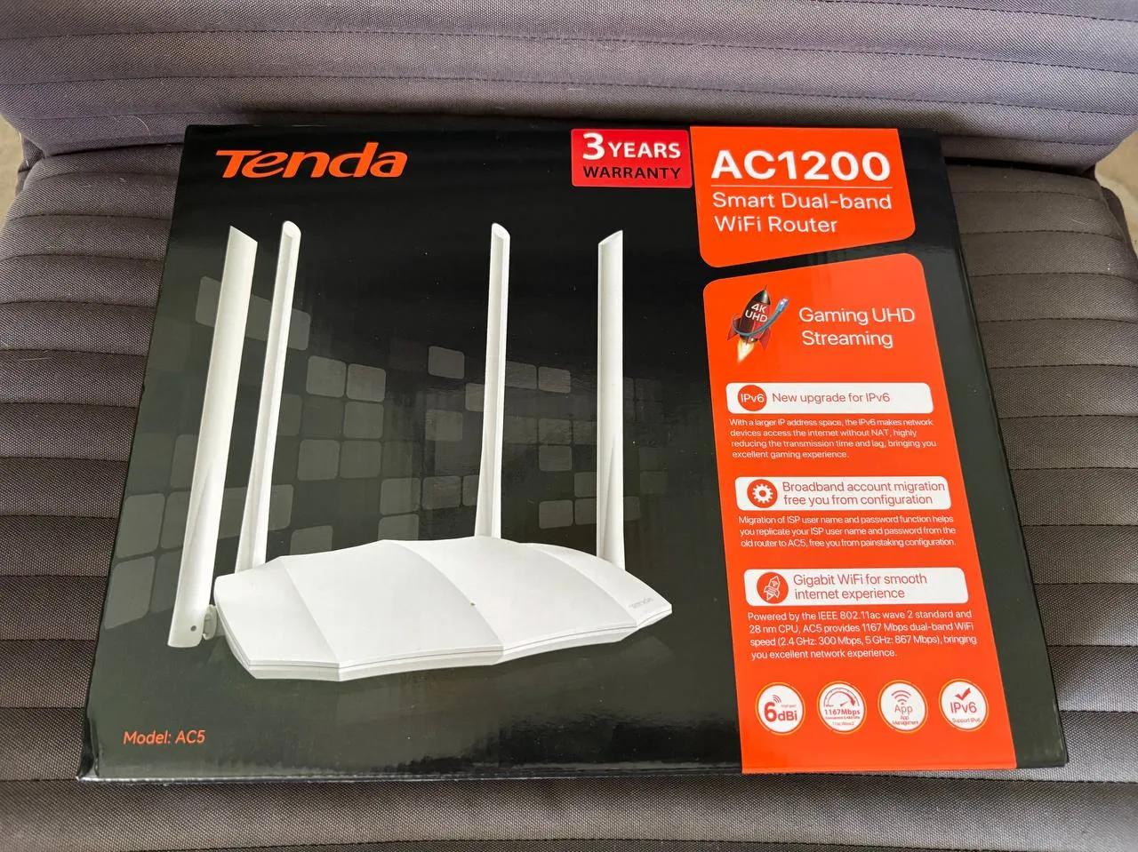 Роутер Tenda AC1200 двухдиапазонный 2.4 и 5 ГГц