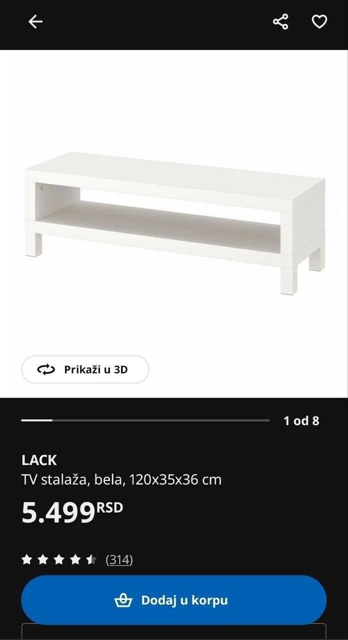 Тумба под телевизор IKEA Подбара Нови-Сад