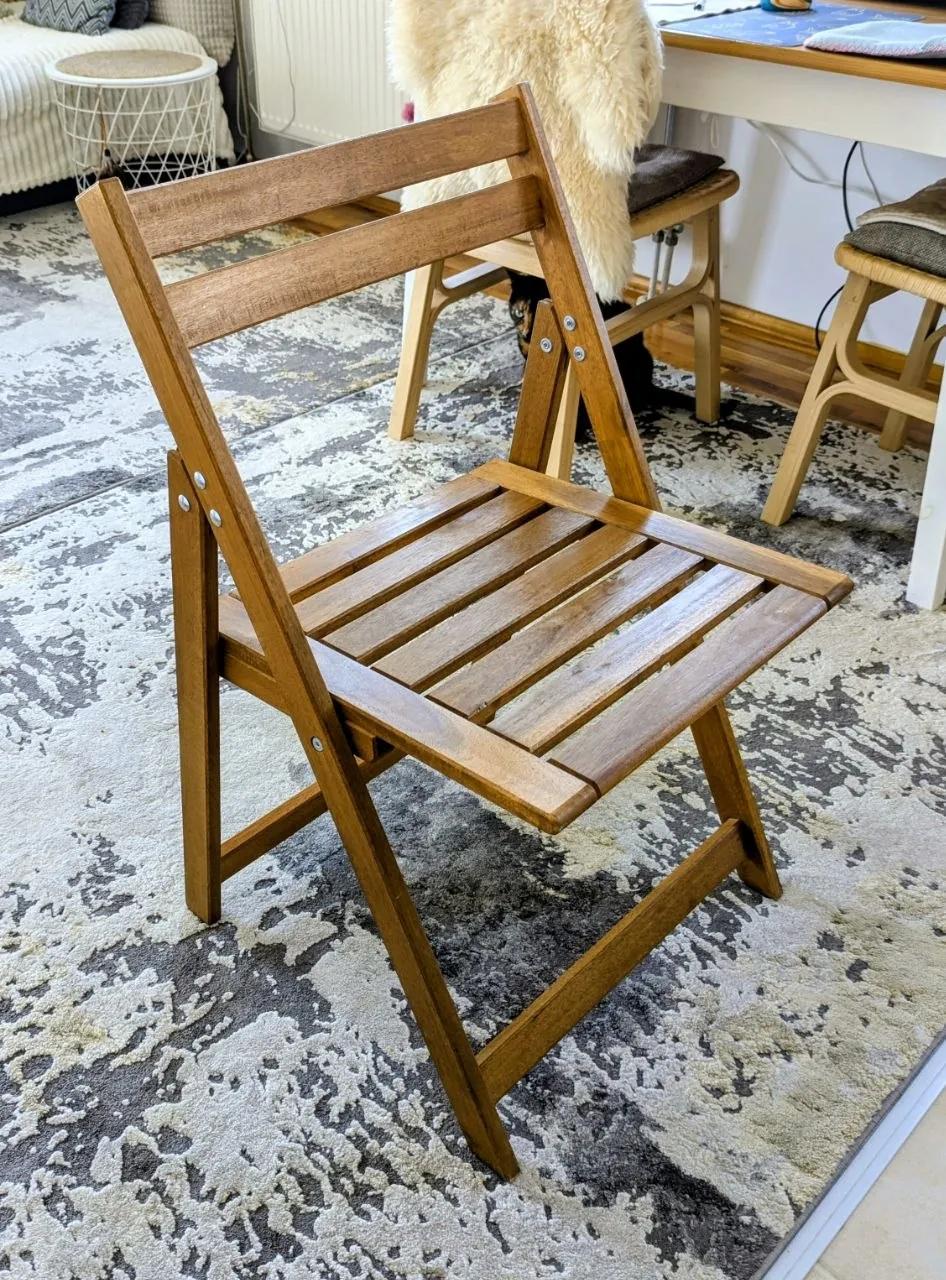 Складной стул IKEA из дерева Телеп