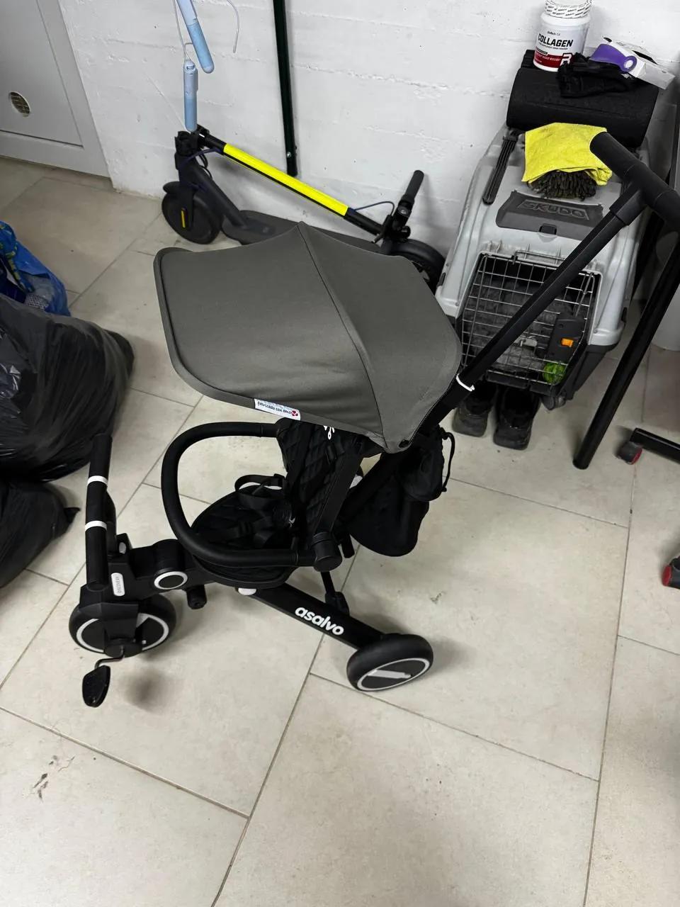Детский складной трицикл Asalvo Discovery Grey