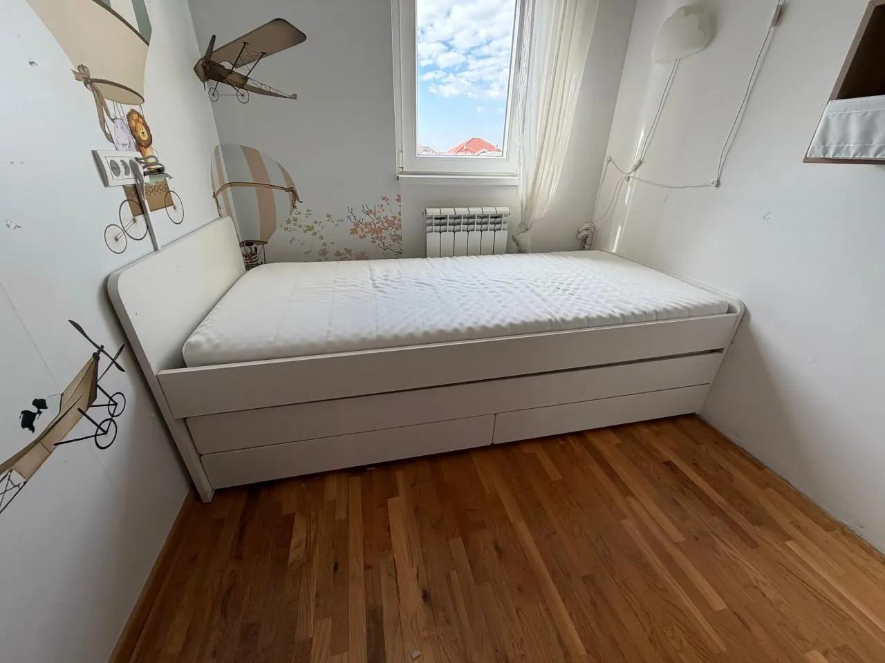 Кровать IKEA SLAKT с матрасами 90х200