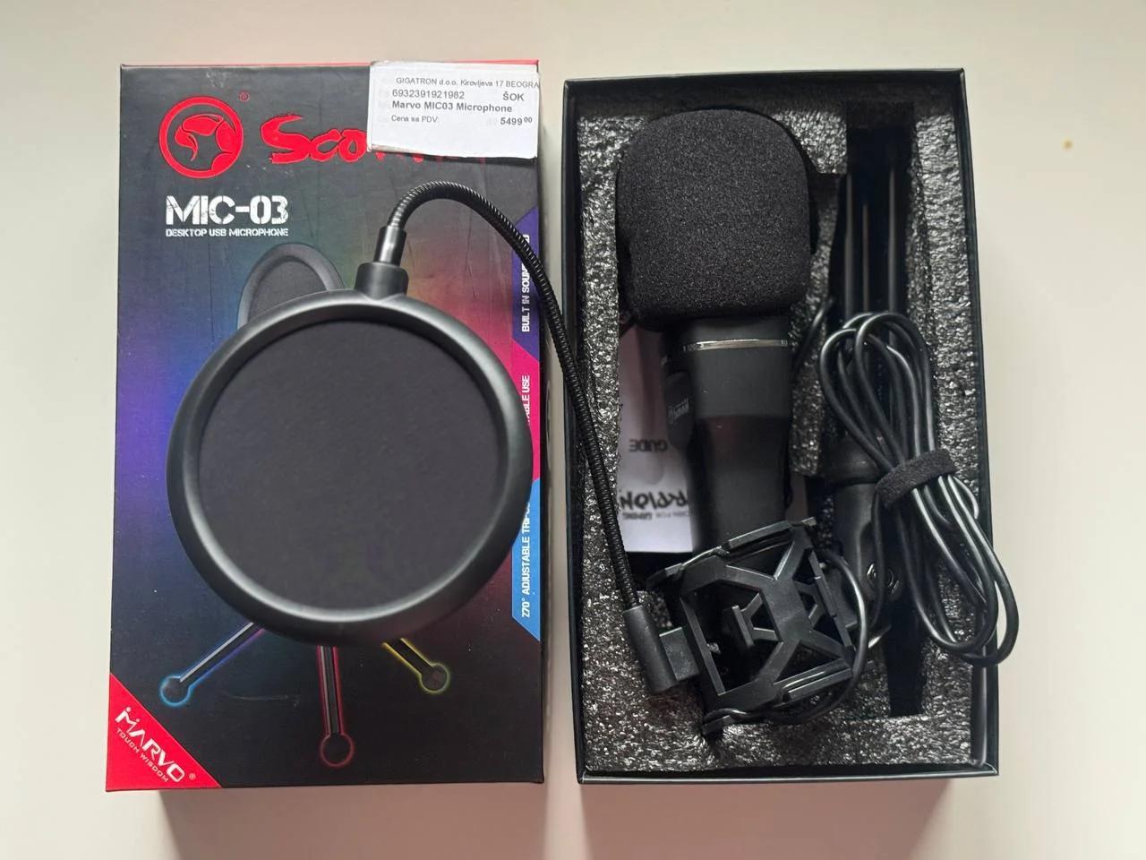 Микрофон Marvo MIC-03 USB