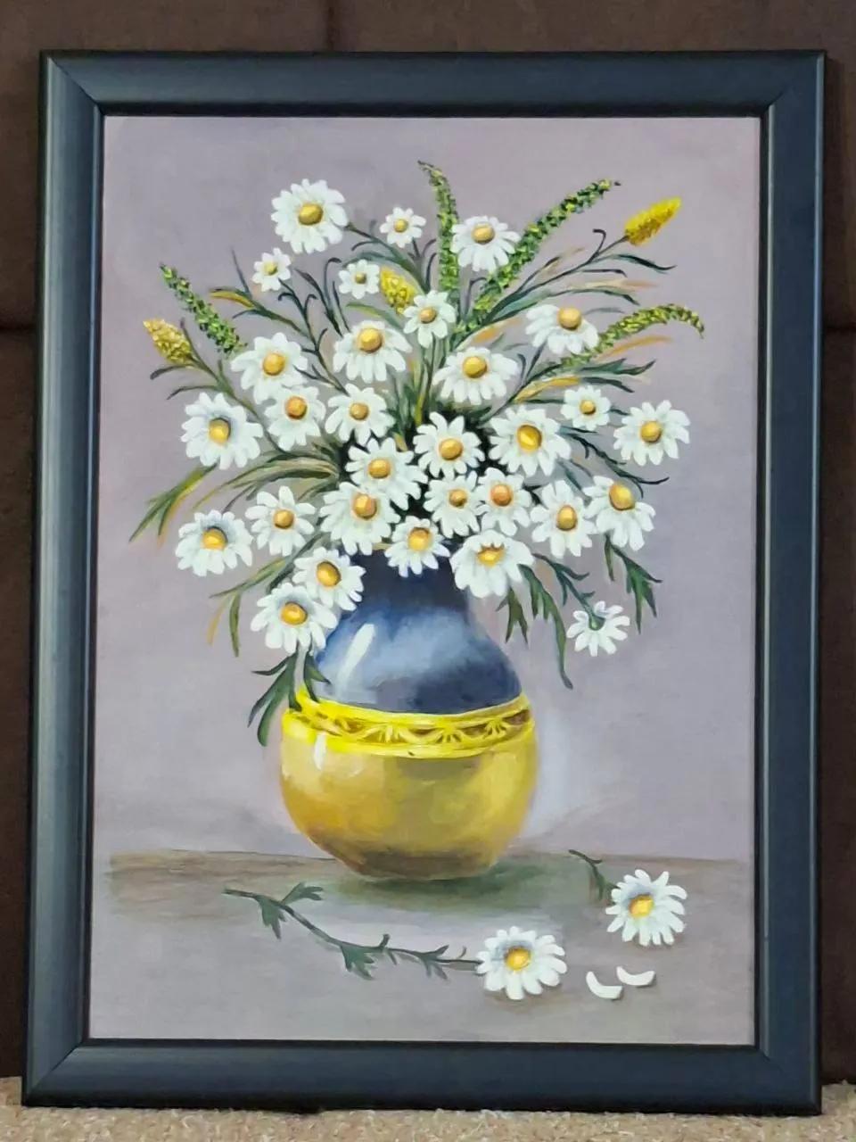 Картины маслом на холсте в деревянной рамке 35×25