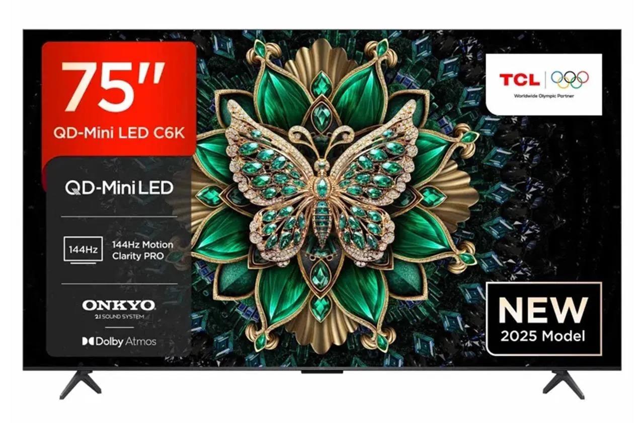 Телевизор TCL 75C6K QD-Mini LED 75 дюймов новый