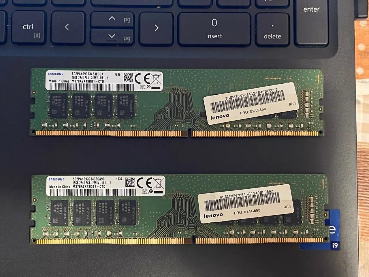 Оперативная память Samsung DDR4 и SSD Kingston Земун