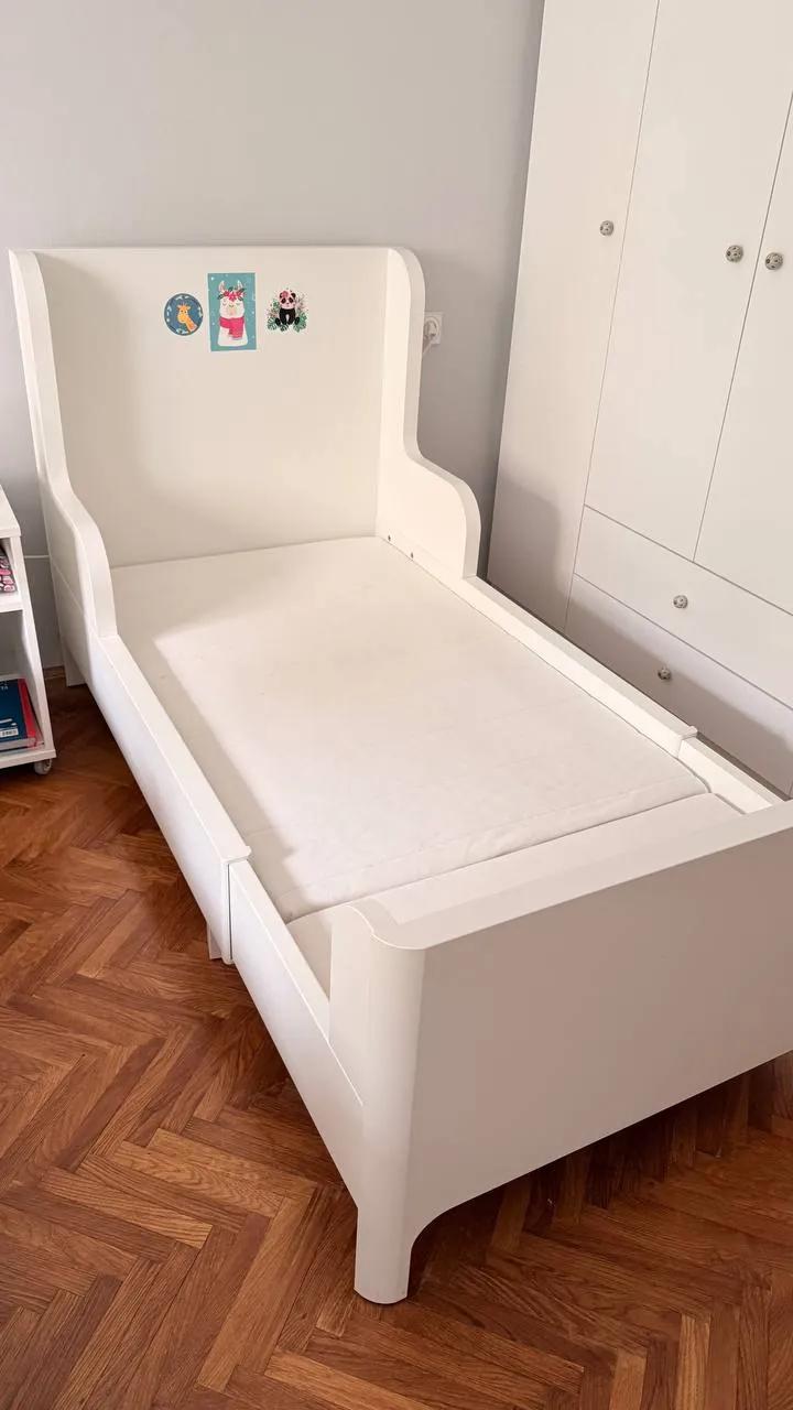 Детская растущая кровать IKEA Busunge с матрасом