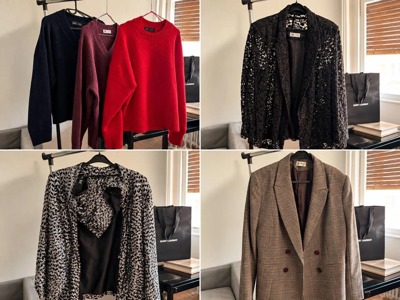 Женская одежда Zara свитера и костюмы M-L