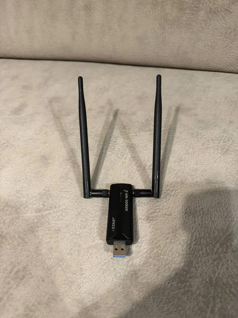 USB-адаптер WiFi 6E EDUP AX3000 трёхдиапазонный